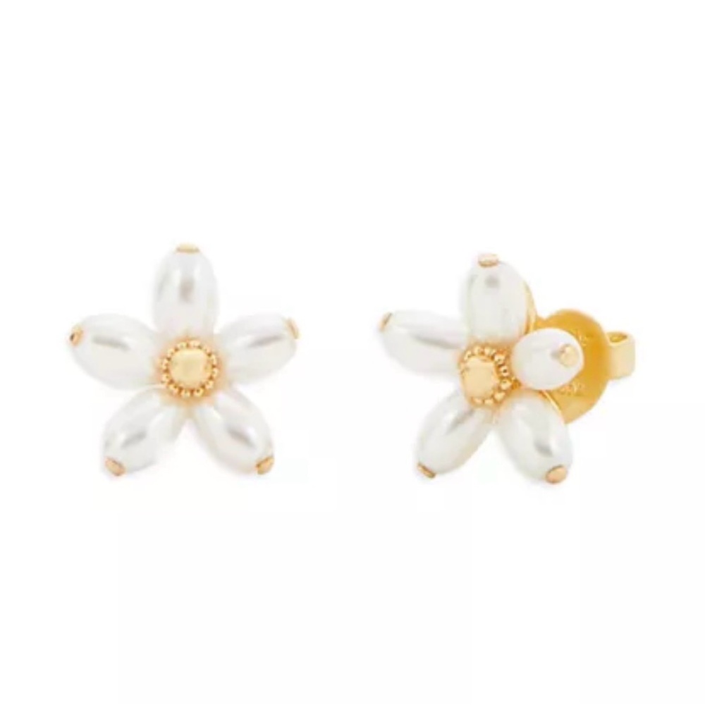 Kate Spade Fresh Squeeze Pearl Flower Studs